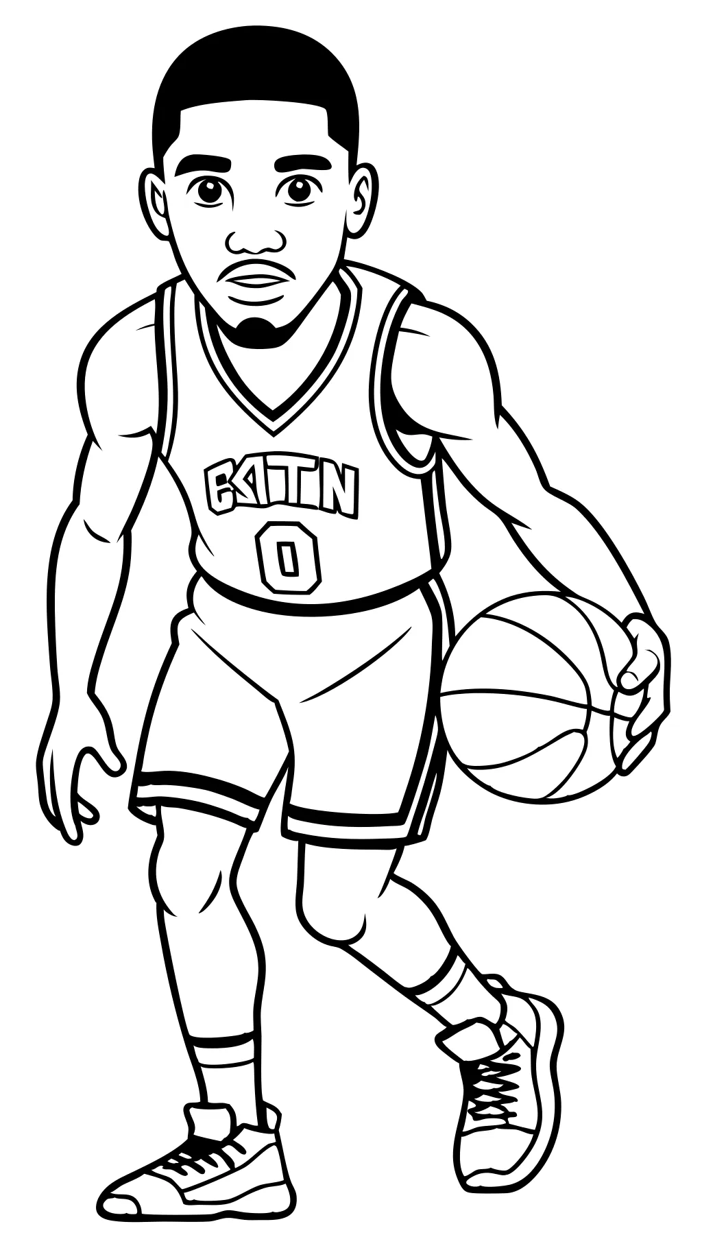 coloriage jayson tatum